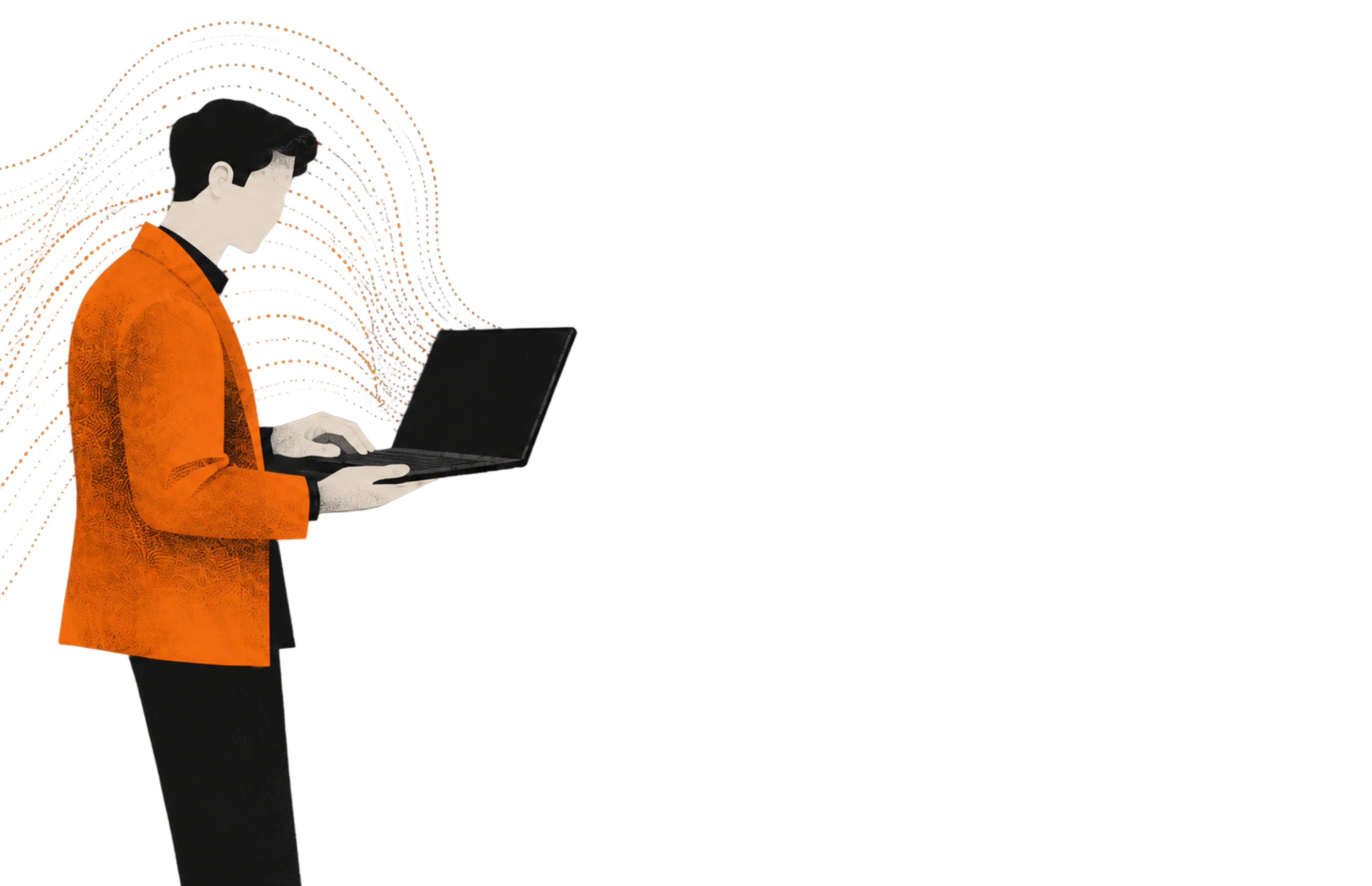 Person working